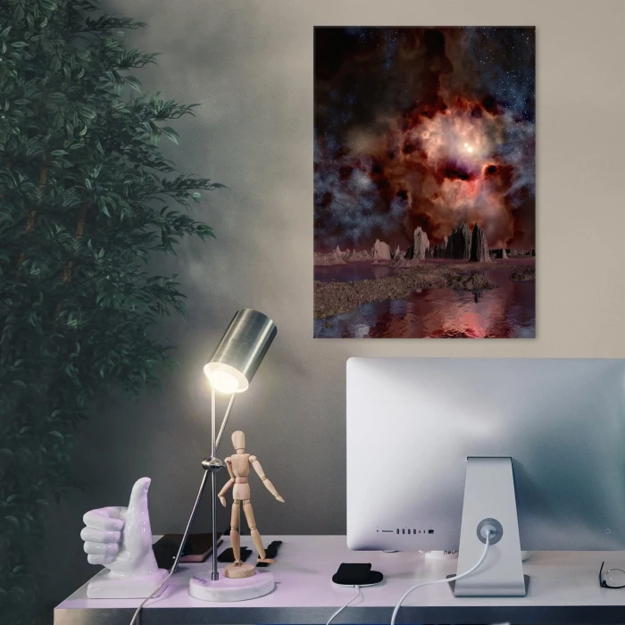 Plakat metalowy new galaxy Prezent