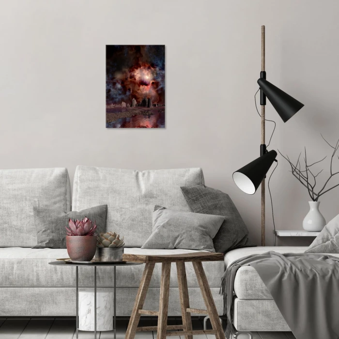 Plakat metalowy new galaxy Prezent