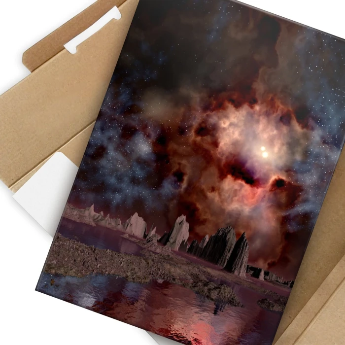 Plakat metalowy new galaxy Prezent