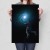 Poster metal astronaut and galaxy gift
