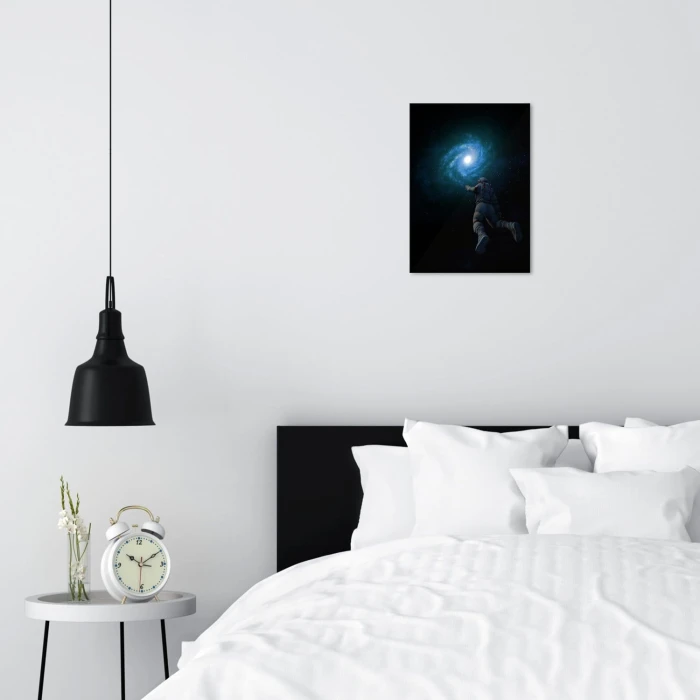 Poster metal astronaut and galaxy gift