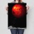 Plakat metalowy red planet by night Prezent