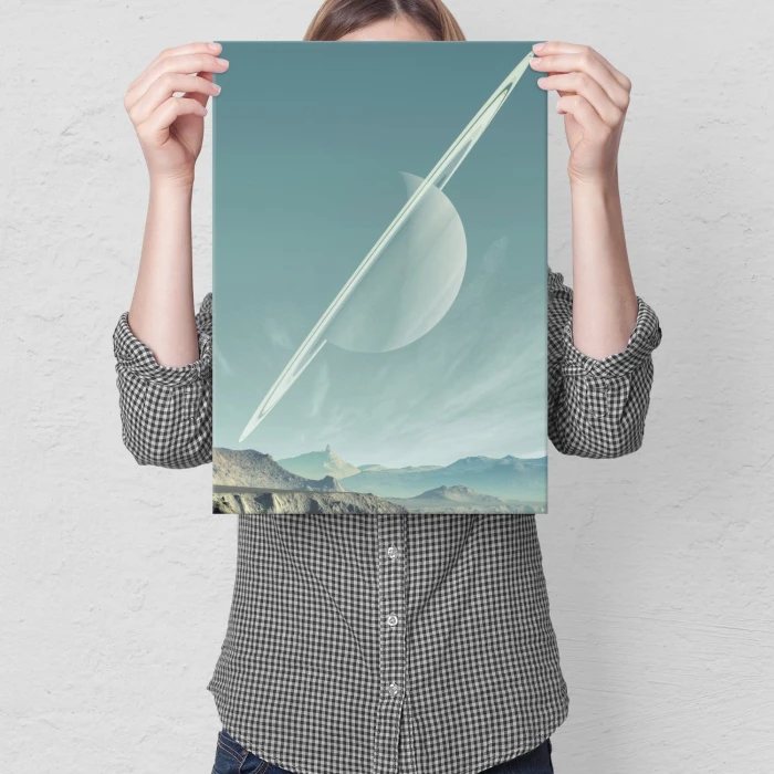 Poster metal planet by day gift