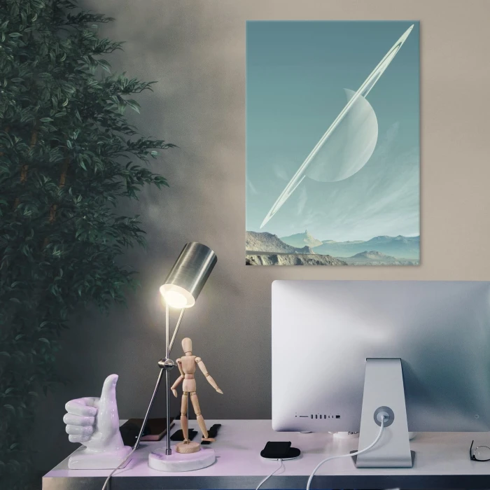 Poster metal planet by day gift