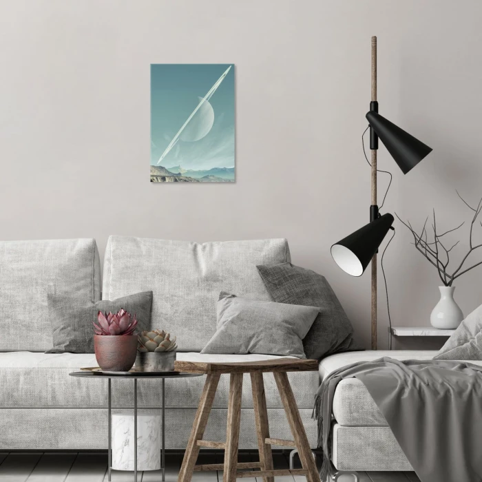 Poster metal planet by day gift
