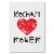 Plakat metalowy Kocham rower Prezent