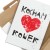 Plakat metalowy Kocham rower Prezent