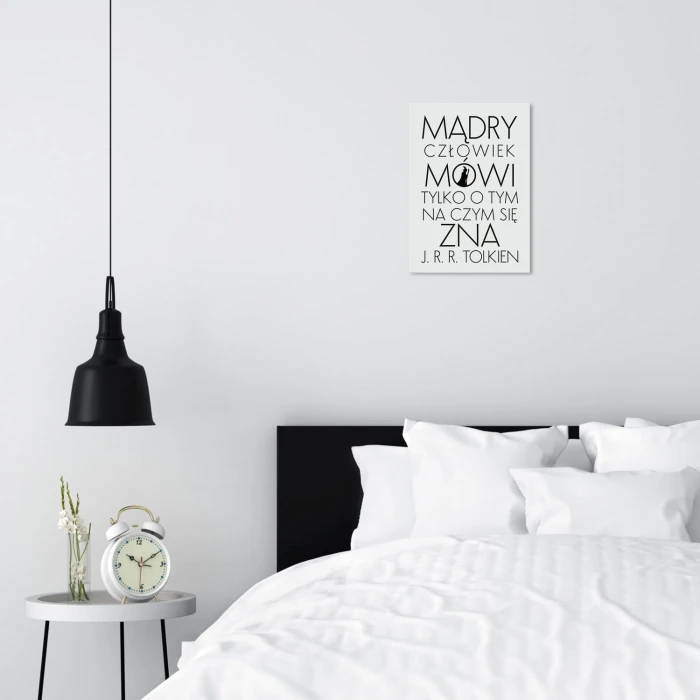 Poster metal Mądry człowiek Tolkien gift