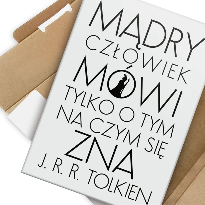Poster metal Mądry człowiek Tolkien gift