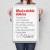 Poster metal Dbaj o siebie dobrze gift