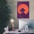 Poster metal ballerina in orange gift