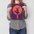 Plakat metalowy ballerina in orange Prezent