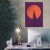 Plakat metalowy orange graph Prezent