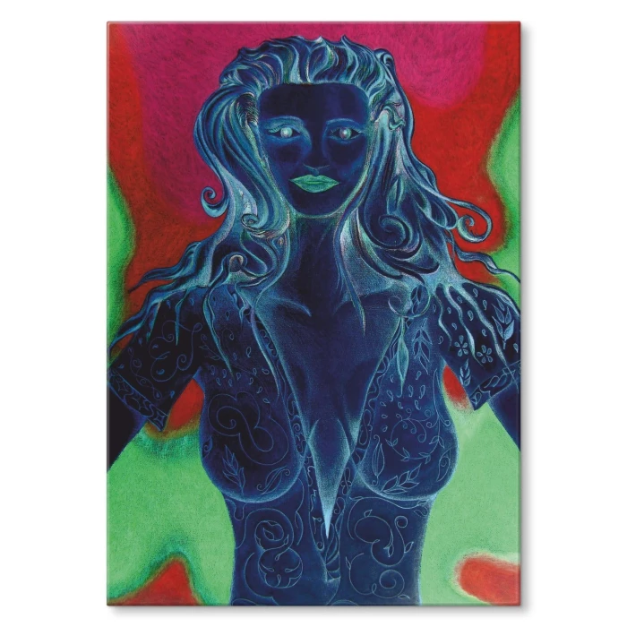 Plakat metalowy Lady art Prezent