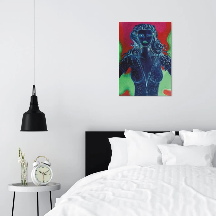 Plakat metalowy Lady art Prezent