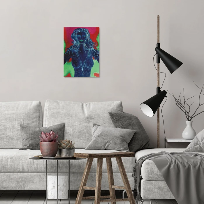 Poster metal Lady art gift