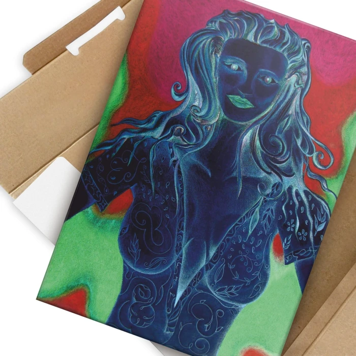 Plakat metalowy Lady art Prezent
