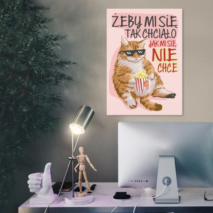 Poster metal Żeby mi się tak chciało gift