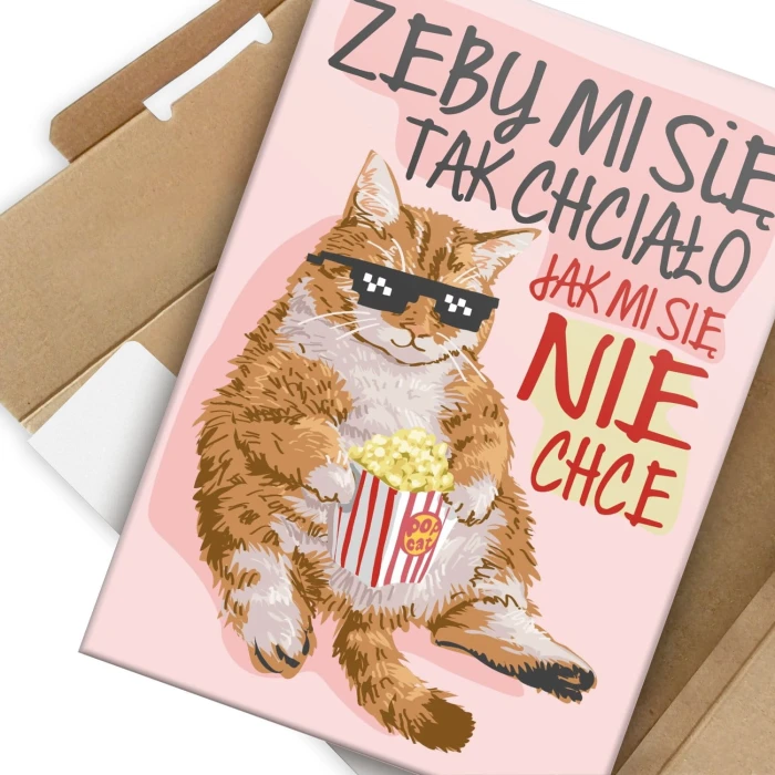 Poster metal Żeby mi się tak chciało gift
