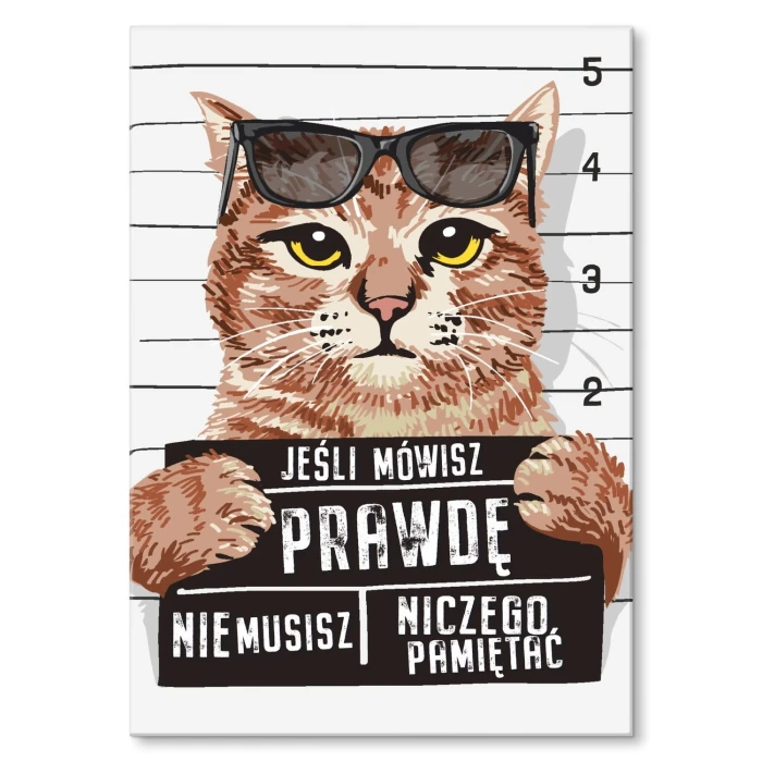 Plakat metalowy jeśli mówisz prawdę Prezent