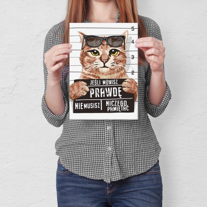 Plakat metalowy jeśli mówisz prawdę Prezent