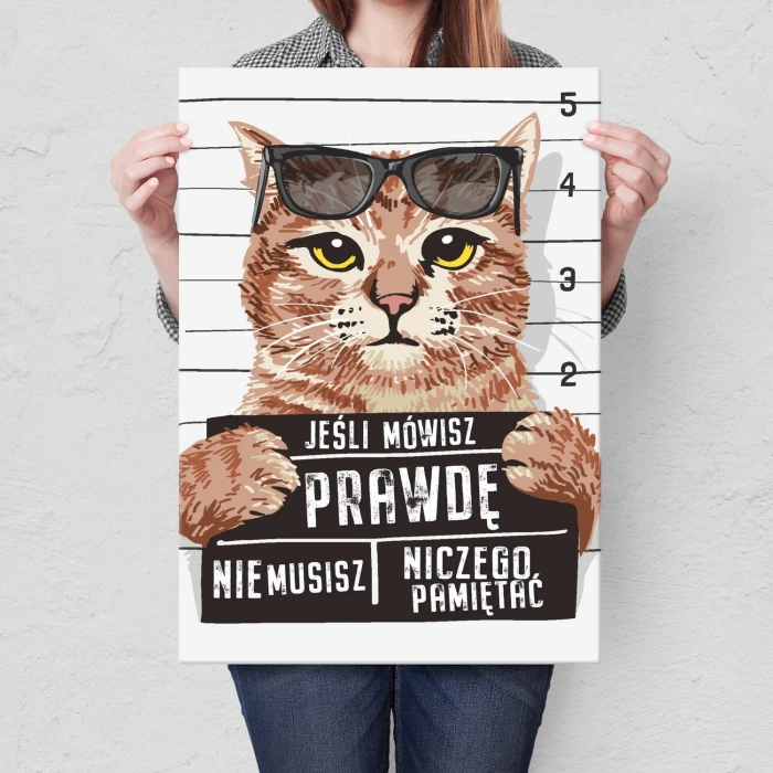 Plakat metalowy jeśli mówisz prawdę Prezent