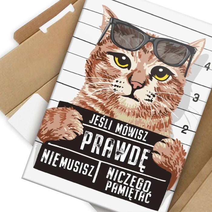 Plakat metalowy jeśli mówisz prawdę Prezent