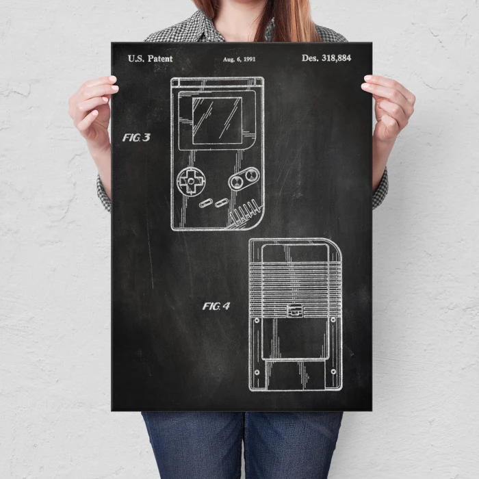 Poster metal Gameboy Slate gift