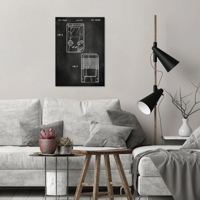Poster metal Gameboy Slate gift