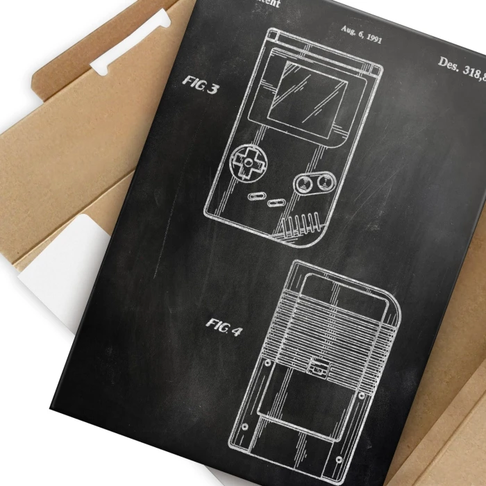 Poster metal Gameboy Slate gift