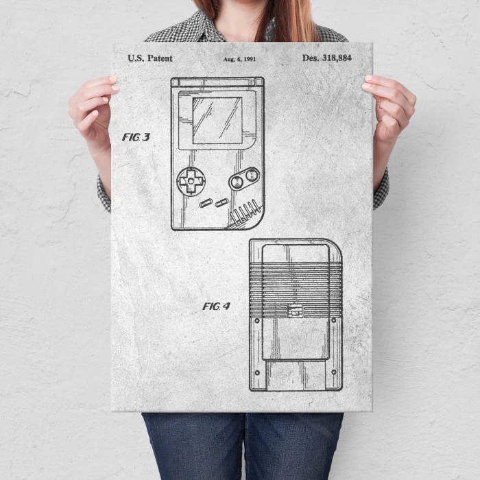 Poster metal Gameboy Stone gift