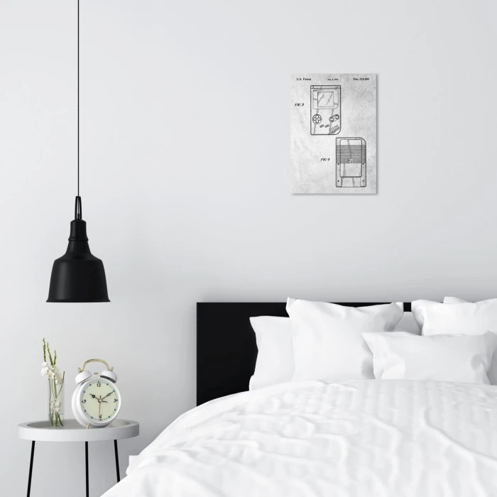 Plakat metalowy Gameboy Stone Prezent