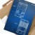 Plakat metalowy Gameboy Tech Blueprint Prezent