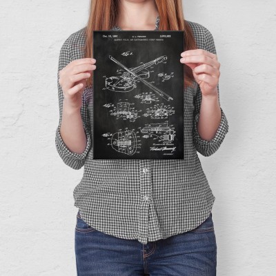 Plakat metalowy Electric violin Prezent