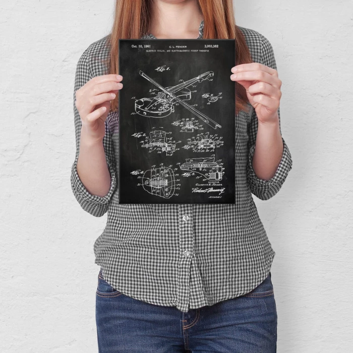 Poster metal Electric violin gift