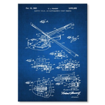 Poster metal Electric violin Tech gift
