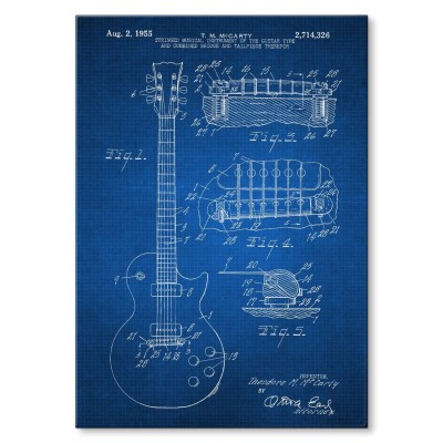 Poster metal Guitar Gibson Tech gift