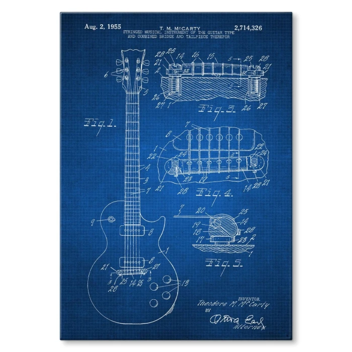 Poster metal Guitar Gibson Tech gift
