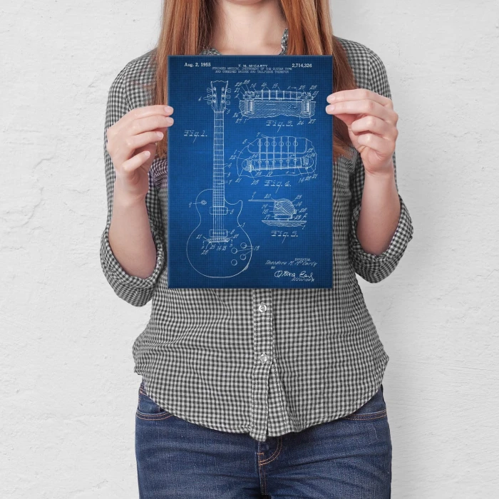Poster metal Guitar Gibson Tech gift