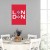 Plakat metalowy Londyn Prezent