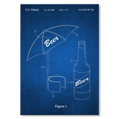 Poster metal Beer Umbrella Tech gift