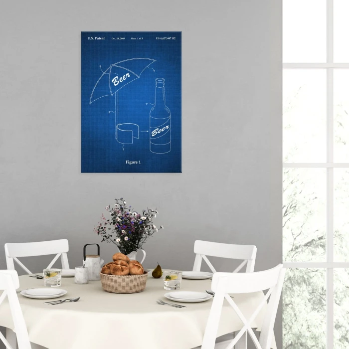 Poster metal Beer Umbrella Tech gift