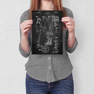 Plakat metalowy Barbie Doll Slate Prezent