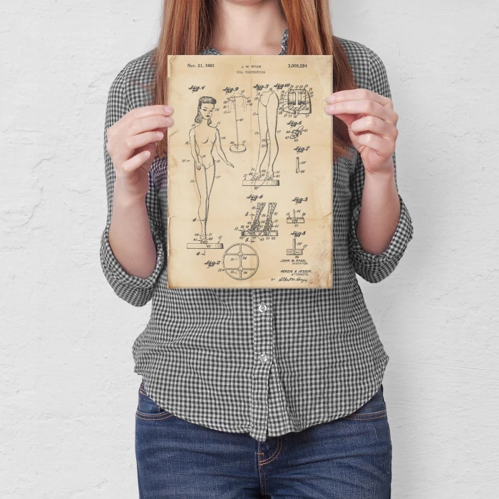 Poster metal Barbie Doll Retro gift