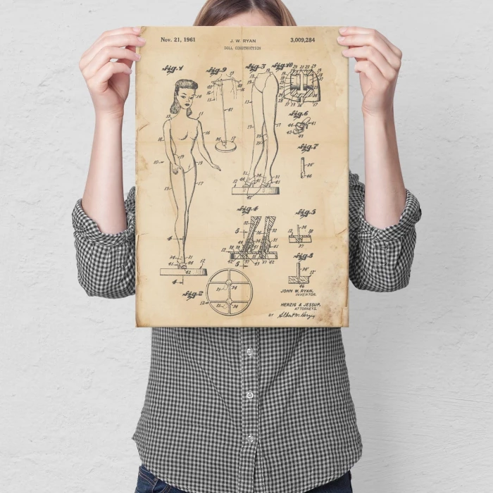 Poster metal Barbie Doll Retro gift