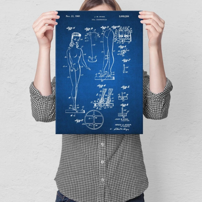 Poster metal Barbie Doll Tech gift