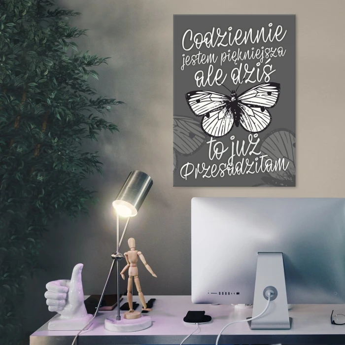 Poster metal Codziennie piękniejsza gift
