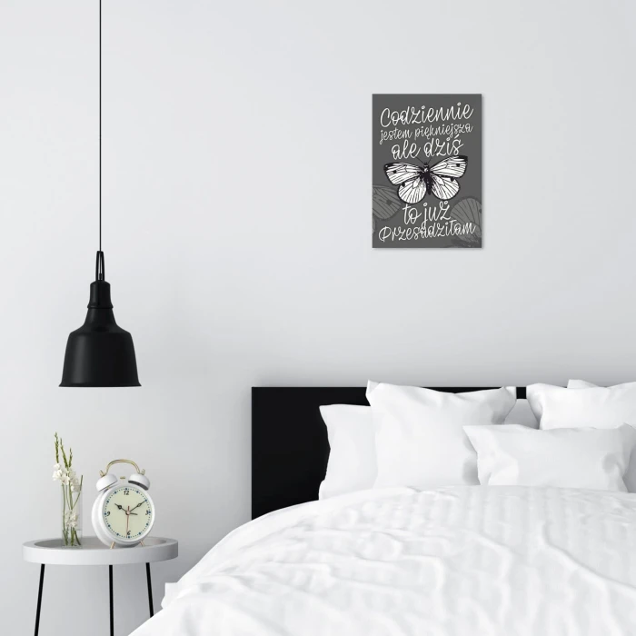 Poster metal Codziennie piękniejsza gift