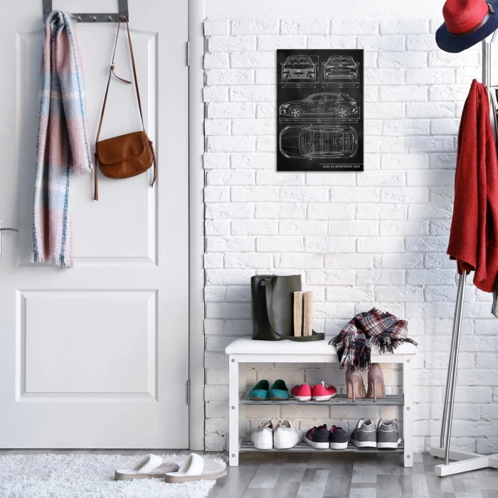 Plakat metalowy Audi A3 Sportback Slate Prezent