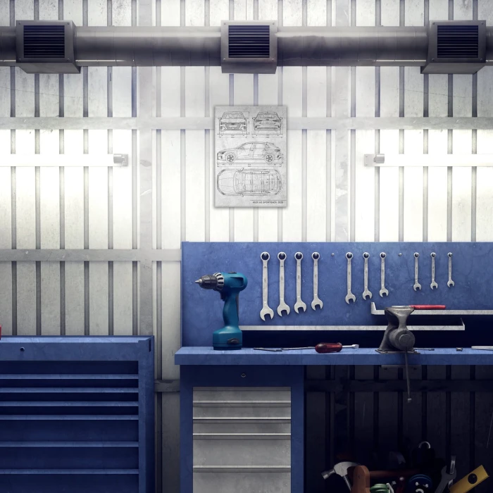 Plakat metalowy Audi A3 Sportback Stone Prezent